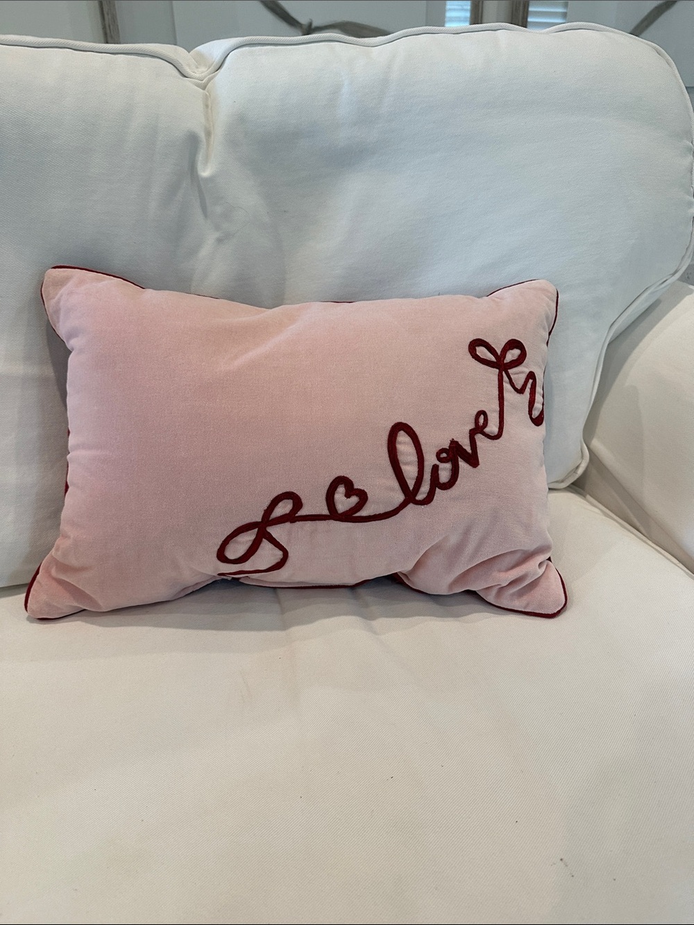 LOVE Velvet Pillow
